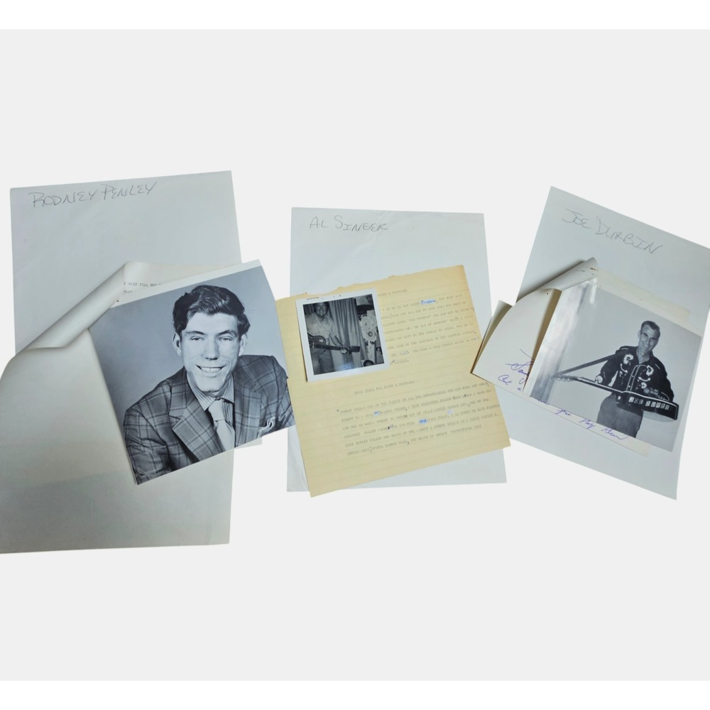 Vintage 60s-80s Johnny Dollar, Joe Durbin Country‎ Press Photos & Press Release